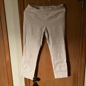 Joe b white capri stretch pants for women size xl